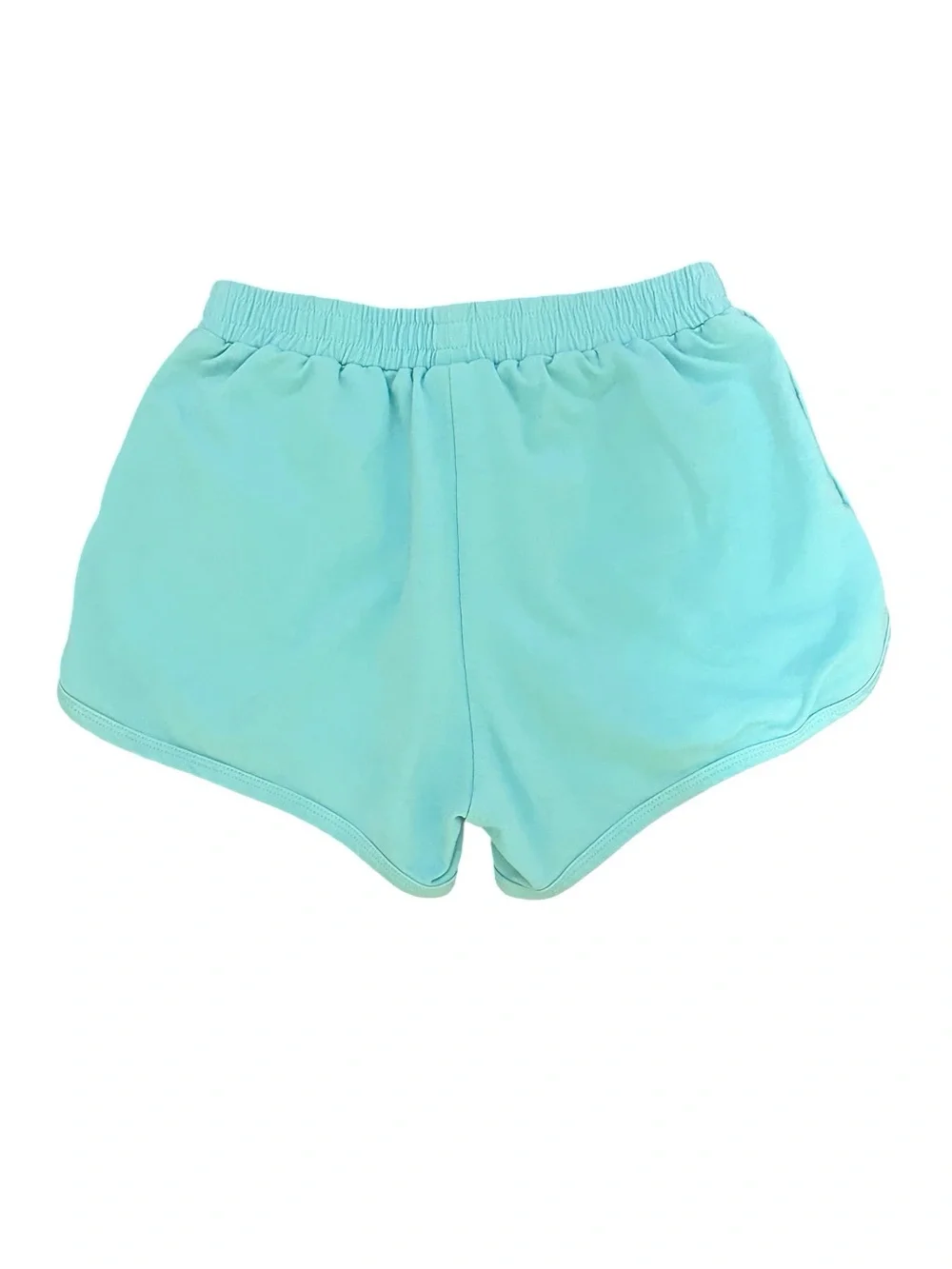 NWT - Lola + The Boys Aqua Blue Beaded Rainbow Dreams Dolphin Shorts - Size 12